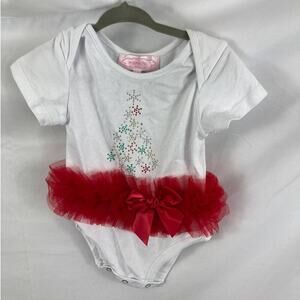 NWOT Popatu Christmas Tree One Piece  12M